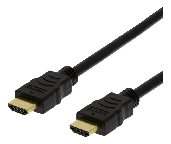 Fleksibelt HDMI kabel m/ethernet - 4K UltraHD 60Hz - 1M - Livstidsgaranti