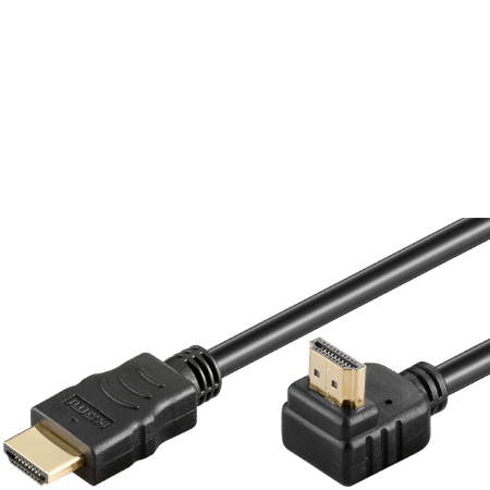 Goobay High Speed HDMI 90Â° Kabel m. Ethernet - 0,5 m