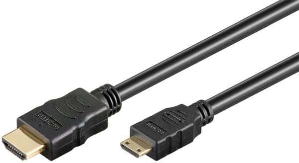 High Speed 4K Micro HDMI kabel med Ethernet - Sort - 5 m