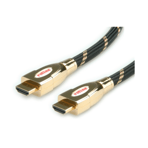 Roline 2.0 High Speed HDMI kabel med Ethernet 4K/60Hz Ultra HD - 1 m