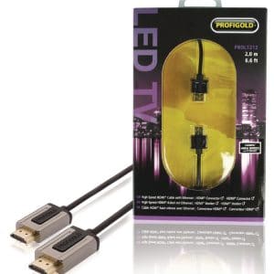 Ultra tyndt High Speed 4K HDMI 2.0 kabel med Ethernet - 2 m