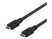 DELTACO Prime HDMI-3200 - HDMI-kabel med Ethernet - HDMI han til HDMI han - 20 m - sort - 4K support, aktiv