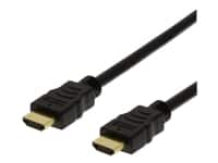 DELTACO HDMI-1060D-FLEX - High Speed - HDMI-kabel med Ethernet - HDMI han til HDMI han - 7 m - 4K support