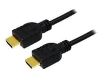 LogiLink High Speed with Ethernet - HDMI-kabel med Ethernet - HDMI han til HDMI han - 2 m - sort