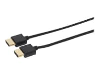 MicroConnect - High Speed - HDMI-kabel med Ethernet - HDMI han til HDMI han - 1 m - sort - Dolby TrueHD support, 4K60Hz (4096 x 2160) support