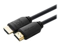 MicroConnect - High Speed - HDMI-kabel med Ethernet - HDMI han til HDMI han - 50 cm - tripel-afskærmet - sort - indendørs, Dolby TrueHD support, 4K60