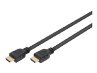 ASSMANN - Ultra High Speed - HDMI-kabel med Ethernet - HDMI han til HDMI han - 5 m - tripel-afskærmet - sort - 8K support, Dolby DTS-HD Master Audio support, Dolby TrueHD support