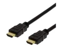 DELTACO HDMI-1040D-FLEX - High Speed - HDMI-kabel med Ethernet - HDMI han til HDMI han - 4 m - 4K support