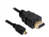 Delock - HDMI-kabel med Ethernet - HDMI han til micro HDMI han - 2 m