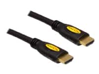 Delock High Speed - HDMI-kabel med Ethernet - HDMI han til HDMI han - 1.5 m - sort