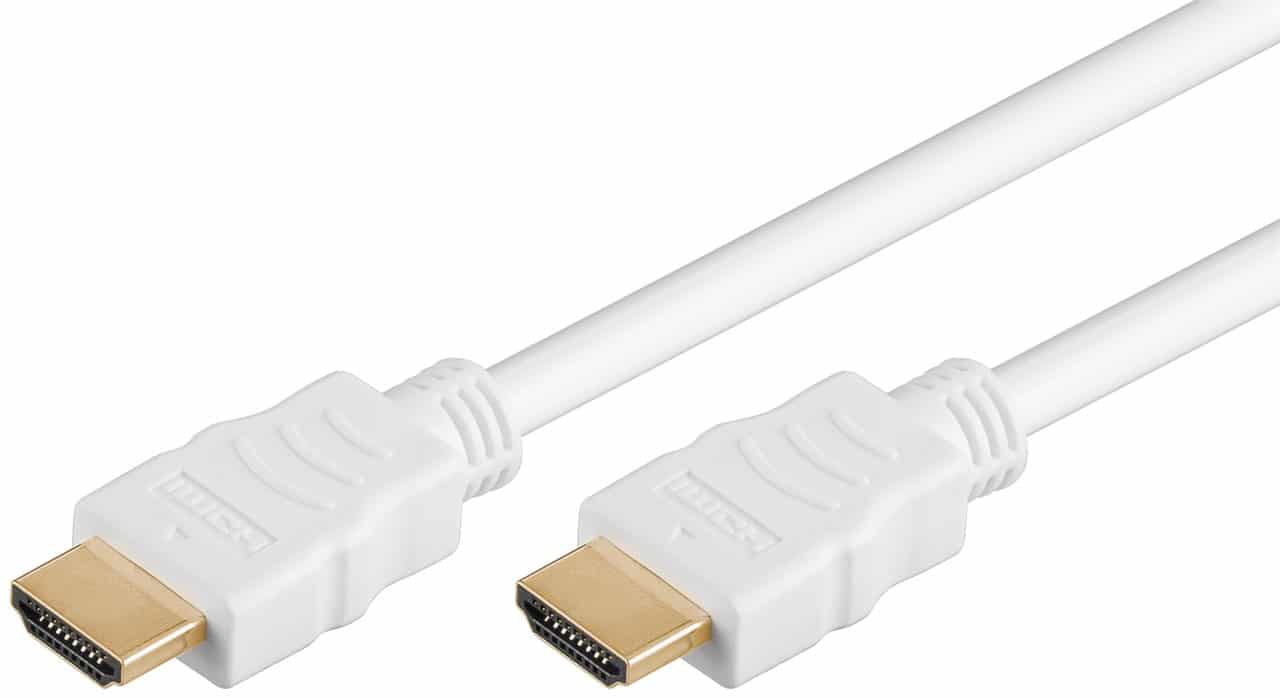 High 4K HDMI kabel med Ethernet - Hvid - 15 m - Kabel