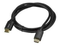 StarTech.com 6ft (2m) Premium Certified HDMI 2.0 Cable with Ethernet, High Speed Ultra HD 4K 60Hz HDMI Cable HDR10, HDMI Cord (Male/Male Connectors), For UHD Monitors, TVs, Displays - Durable HDMI Cable - HDMI-kabel med Ethernet - HDMI han til HDMI han - 2 m - sort - for P/N: EXTEND-HDMI-4K40C6P1, KITBXAVHDPEU, KITBXAVHDPUK, KITBXDOCKPEU, KITBXDOCKPUK