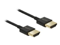 Delock Premium - HDMI-kabel med Ethernet - HDMI han til HDMI han - 0.5 m - 4K support