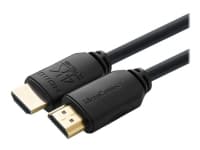 MicroConnect - High Speed - HDMI-kabel med Ethernet - HDMI han til HDMI han - 1 m - tripel-afskærmet - sort - indendørs, Dolby DTS-HD Master Audio support, Dolby TrueHD support, 4K60Hz (4096 x 2160) support