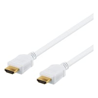 DELTACO High-Speed HDMI kabel, 10m, Ethernet, 4K UHD, hvid