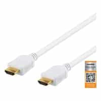 DELTACO High-Speed Premium HDMI kabel, 3m, Ethernet, 4K UHD, hvid