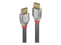 Lindy Cromo Line Standard - HDMI-kabel med Ethernet - HDMI han til HDMI han - 10 m - tripel-afskærmet - grå støvler - 4K support