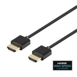 Deltaco Thin Hdmi Cable, Hdmi High Speed With Ethernet, 2m - Kabel