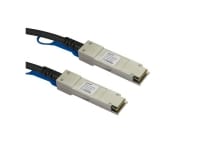 Juniper Networks 40 Gigabit Ethernet Passive Direct Attach Copper Cable - Direkte påsætning-kabel - QSFP+ til QSFP+ - 1 m - dobbelt-axial - for EX Series EX4650 PTX Series PTX10008 QFX Series QFX10002, QFX10016, QFX5120, QFX5220