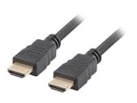 Lanberg - High Speed - HDMI-kabel med Ethernet - HDMI han til HDMI han - 5 m - sort - 4K support
