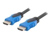 Lanberg - Premium High Speed - HDMI-kabel med Ethernet - HDMI han til HDMI han - 50 cm - sort - 4K support