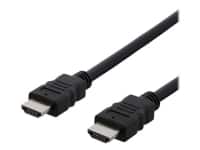 DELTACO HDMI-930 - High Speed - HDMI-kabel med Ethernet - HDMI han til HDMI han - 3 m - sort (pakke med 60)