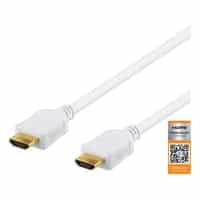 DELTACO High-Speed Premium HDMI kabel, 1,5m, Ethernet, 4K UHD, hvid