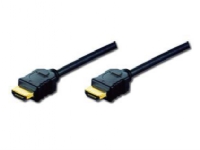 ASSMANN - HDMI-kabel med Ethernet - HDMI han til HDMI han - 2 m - tripel-afskærmet - sort