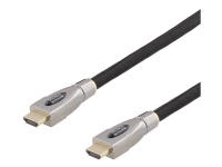 DELTACO Prime HDMI-4150 - HDMI-kabel med Ethernet - HDMI han til HDMI han - 15 m - sort - 4K support, aktiv