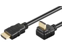 Goobay HDMI 2.0 han med Ethernet 270° vinklet kabel 4K 60Hz 1 m Sort