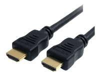 StarTech.com 2m High Speed HDMI Cable w/ Ethernet Ultra HD 4k x 2k - HDMI-kabel med Ethernet - HDMI han til HDMI han - 2 m - sort