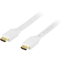 DELTACO platt HDMI kabel, HDMI High Speed with Ethernet, HDMI Type A h