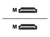 Delock High Speed HDMI with Ethernet - HDMI-kabel med Ethernet - HDMI han til HDMI han - 1 m - 90° stikforbindelse