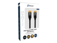 Sinox ULTRAHD - High Speed - HDMI-kabel med Ethernet - HDMI han til HDMI han - 1 m - sort - 4K support