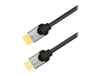 Sinox ULTRAHD - High Speed - HDMI-kabel med Ethernet - HDMI han til HDMI han - 1 m - sort - 8K UHD (7680 x 4320) support