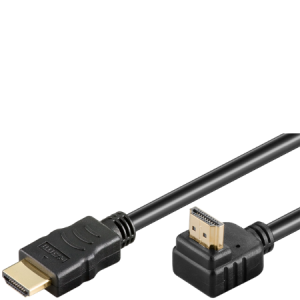 Goobay High Speed HDMI 90Â° Kabel m. Ethernet - 0,5 m