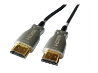 Sinox - High Speed - HDMI-kabel med Ethernet - HDMI han til HDMI han - 70 m - fiberoptik - 4K support